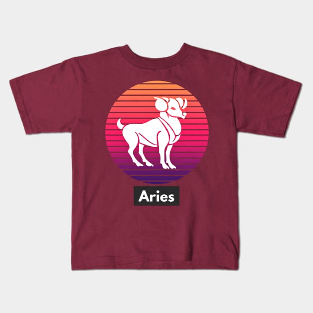 Aries (zodiak birthday) Kids T-Shirt by PersianFMts